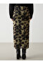 Extra Narrow Fit Patterned Women's Skirt with Elastic Waist - 4