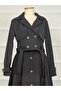 Double Trench Coat Suit with Skirt Pocket Rc3080 - 2