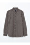Nevavm Regular Fit Long Sleeve Plaid Gabardine Men's Shirt with Difference - 5