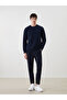 Trendlucky Men's Sweatshirt with Oval Collar and Long Sleeves - 2
