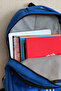 Unisex Blue Backpack Large Size School Bag Travel Water Repellent Sports Bag 45X30X15Cm 24Lt - 4