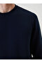 Trendlucky Men's Sweatshirt with Oval Collar and Long Sleeves - 3