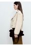 Double Button Short Trench Coat - 7