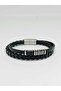 Men's Vegan Surgical Steel Bracelet, 2-Piece Braided Model 20 cm No 8