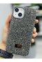 iPhone 14 Plus and 15 Plus Compatible Diamond Design Rhinestone Sparkling Shiny Diamond Silicone Case - 4