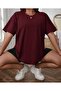 Malkoçbey Unprinted Oversize Unisex Basic T-Shirt