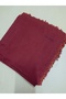 Handmade Blackberry Embroidered, Beaded Writing, Cheesecloth, Scarf, Yemeni, Mevlüt Cover with 4 Embroidered Sides