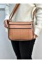 Genuine Leather, Cross Strap, Daily Bag, Women's Shoulder Bag, Sand Brown 25*21*8 cm