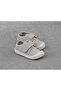 V1017629 First Step Gray Baby Velcro Daily Colorful Shoes