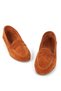 Women's Tan Suede Genuine Leather Round Toe Casual Lofer Un001-053 - 3