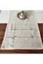 Buldan Cendere Diaper Lacy Brown Beaded Handcrafted Antique Fringed 45X100 cm Runner - 5