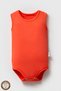 100% Organic Cotton Snap Fastener Sleeveless Baby Bodysuit (Pack of 3)