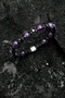 Natural Stone Bracelet, Amethyst and Hematite Stone, Adjustable, Men's Bracelet, Women's Bracelet - 7