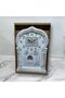 White and gold wall clock in the shape of a mosque - 8
