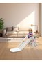 Children's Freestanding Slide Indoor Household Small Kids Slide for Toddlers Folding Indoor White - 7