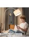 Arc Floor Lamp, Modern Tall Lamp with Adjustable Lamp Head, LED Tall Pole Floor Lamp with 3 Color - 8