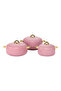 3pcs Pearl Insulated Hot Pot Casserole Set 1400ml+2400ml+2800ml RF12712 Assorted Color Sets - 2