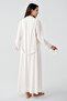 Elegant Woven Lace Viscous Dressing Gown Nightwear Set - 4
