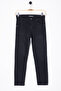 Black Skinny Leg Boy's Jean Trousers with Text Printed on the Back 20419