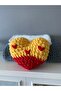 Hand Knitted Fan Heart Pillow