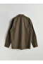Regular Fit Long Sleeve Men's Shirt Jacket - 6