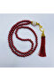 10 Gift Items: Burgundy Plastic Pearl Prayer Beads with Vav and Tassel (99 Pieces) (Mevlit-Sünnet-Hac-Umre) - 2
