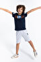 U.S. Polo Assn Boys Navy Bermuda Set - 2