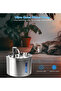 Stainless Steel Cat Water Fountain with Water Level Window - 3