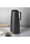 Since 1911, Made In Brazil - Exata Black Plastic Thermal Flask With 1 Liter Glass Liner - 2