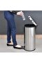 Since 1911, Made In Brazil - 30l Stainless Steel Pedal Trash Bin With A Removable Internal Bucket - 8