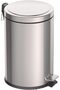 Since 1911, Made In Brazil - 20l Stainless Steel Pedal Trash Bin With A Removable Internal Bucket