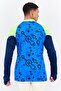 Men Slim Fit Long Sleeves Training Sweatshirt, Blue Combo - 3