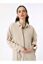 Tunic with Cuff Binding Detail - Stone Color - Refka - 4