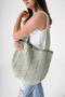 Women's Ethnic Bohemian Knitwear Knitted Shopper Strap Casual Hand & Shoulder Bag Chax811 Green - 2