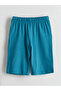 Green Printed Combed Cotton Boys' Shorts Pajama Set - 4