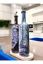 Anatolian Mosaic Art Motif Abstract Design Oil Pot Set-Vinegar Sauce Bowl Set- Home and Kitchen - 4