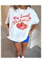 Unisex White Oversize Cut 100% Organic Cotton T-Shirt