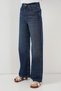 Women's Loose Wide Leg High Waist Palazzo Jeans 6656 - B.Navy Blue - 2