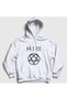 Unisex White Logo Him Hooded Sweatshirt 80971Tt