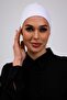 Non-Slip Silicone Seamless Bonnet White - Non-Slip Women's Hijab Tie Underwear Bonnet - 7