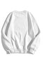Unisex Blah Blah By Crew Neck Sweatshirt Hoodie White - 2