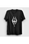 Unisex Black Skyrim Game the Elder Scrolls V T-Shirt 4325Zw