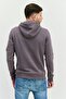 Men Hoodie Brand Logo Long Sleeves Sweatshirt, Grey - 3
