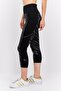 Women Sportswear Fit Pull On Training Leggings, Black - 3