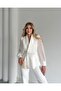 Women's Imported Fabric Pleated Pearl Embroidered Sleeve Button Detailed Lined Special Design Top and Bottom Set
