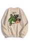 Unisex Please Don't Hurt Me Crew Neck Sweatshirt Hoodie Stone