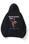 Unisex Bookworm Girl Sweatshirt Hoodie Black