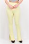 Women Knitted Co-ord Pull On Flare Pants, Yellow