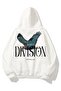 Unisex Division Sweatshirt Hoodie White