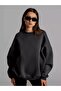 Unisex Basic Crew Neck Sweatshirt Anthracite